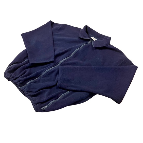 Vintage Cache Creek Full-Zip Fleece Sweater • Navy Blue • US Large - Picture 2 of 9